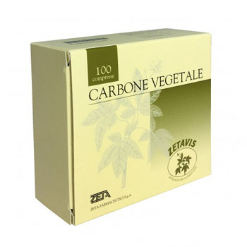 ZETAVIS CARBONE VEGETALE 100 COMPRESSE - farmaidea24.com