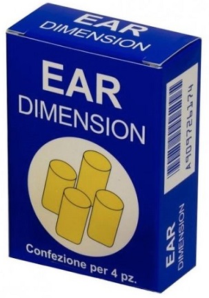EAR DIMENSION TAPPO AURICOLARE IN SPUGNA 4 PEZZI - farmaidea24.com