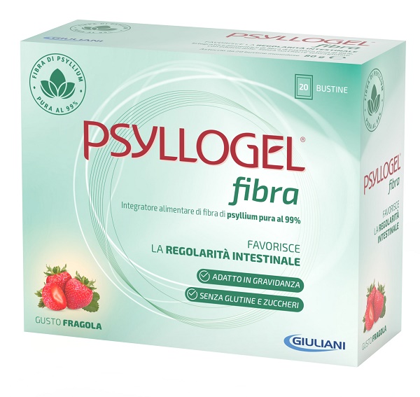 PSYLLOGEL FIBRA FRAGOLA 20 BUSTINE - farmaidea24.com