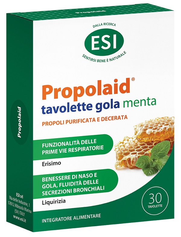 ESI PROPOLAID TAVOLETTE GOLA MENTA 30 TAVOLETTE - farmaidea24.com