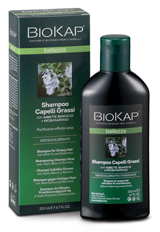 BIOKAP BELLEZZA SHAMPOO CAPELLI GRASSI 200 ML BIOSLINE - farmaidea24.com