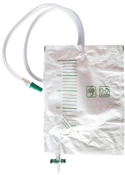 SACCA DRENAGGIO URINARIO A CIRCUITO CHIUSO, CAPACITA' 2000ML, GRADUATA, TUBO DI COLLEGAMENTO LARGO PER PREVENIRE LE INFEZIONI. PORT PER IL PRELIEVO DI URINA. VALVOLA ANTIREFLUSSO - farmaidea24.com