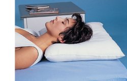 CUSCINO CERVICALE CERVISAN ANTIALLERGICO CON IMBOTTITURA SILICONATA. SIA LA FODERA TRASPIRANTE CHE LA SAGOMA SONO ANTIALLERGICHE, ANTIBATTERICHE E ANTIMICOTICHE - farmaidea24.com