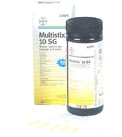 STRISCIA REATTIVA MULTITEST MULTISTIX 10SG 25 PEZZI - farmaidea24.com