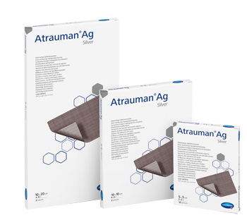 MEDICAZIONE CON ARGENTO ATRAUMAN AG 5X5CM 10 PEZZI - farmaidea24.com