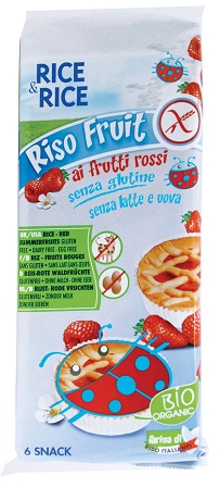 RICE&RICE RISO FRUIT FRUTTI ROSSI 6 X 33 G SENZA UOVA - farmaidea24.com