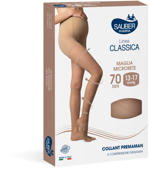 SAUBER COLLANT 70 DENARI PREMAMAN MAGLIA MICRORETE NEUTRO BEIGE 3 LINEA CLASSICA - farmaidea24.com