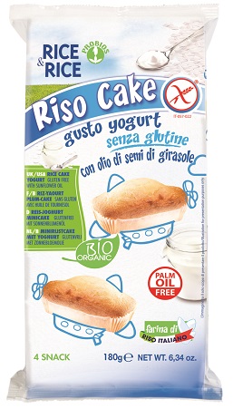 RICE&RICE RISO CAKE ALLO YOGURT 4 X 45 G - farmaidea24.com