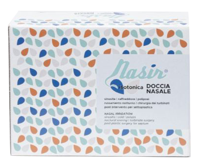SOLUZIONE FISIOLOGICA ISOTONICA STERILE NASIR IN SCATOLA CON10 SACCHE VERSIONE LUER LOCK DA 250ML - farmaidea24.com