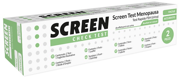 SCREEN TEST RAPIDO FSH/MENOPAUSA URINA 2 PEZZI - farmaidea24.com