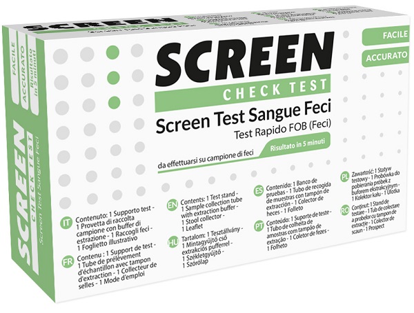 SCREEN TEST RAPIDO PRESENZA DI SANGUE OCCULTO NELLE FECI SCREEN TEST FOB - farmaidea24.com