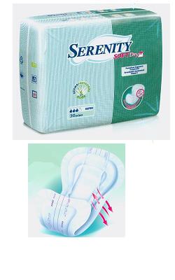 PANNOLONE PER INCONTINENZA SAGOMATO SERENITY SOFTDRY+ ALOE MAXI 30 PEZZI - farmaidea24.com