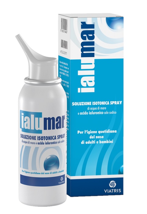 SOLUZIONE ISOTONICA SPRAY DI ACQUA DI MARE ACIDO IALURONICO SALE SODICO PER IGIENE NASO ADULTI E BAMBINI 100ML - farmaidea24.com
