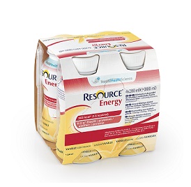 RESOURCE ENERGY VANIGLIA 4 BOTTIGLIE 200 ML NUOVO PACKAGING - farmaidea24.com