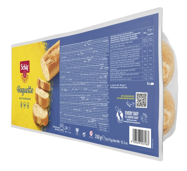 SCHAR BAGUETTE SENZA LATTOSIO 2 X 175 G - farmaidea24.com