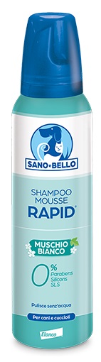 SANO E BELLO SHAMPOO MOUSSE RAPID NF MUSCHIO BIANCO 300 ML - farmaidea24.com