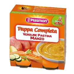 PLASMON OMOGENEIZZATO PAPPE MANZO VERDURA PASTINA 190 G X 2 PEZZI - farmaidea24.com