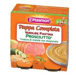PLASMON OMOGENEIZZATO PAPPE PROSCIUTTO VERDURA PASTINA 190 G X 2 PEZZI - farmaidea24.com