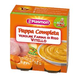 PLASMON OMOGENEIZZATO PAPPE VITELLO/VERDURA/RISO 190 G X 2 PEZZI - farmaidea24.com