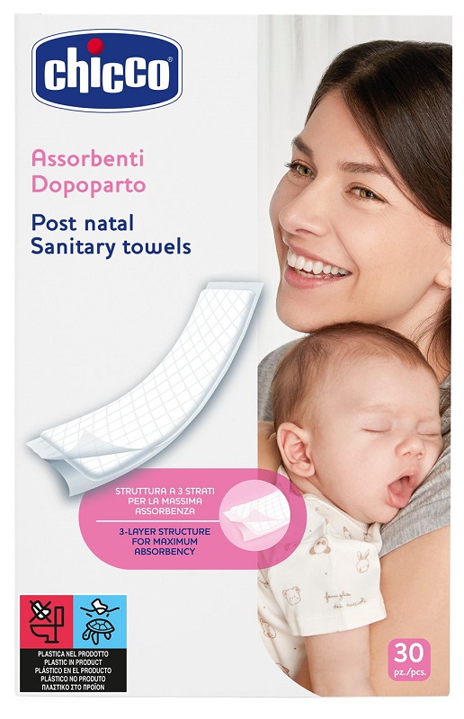 CHICCO ASSORBENTI PROTECTION POSTPARTO 30 PEZZI - farmaidea24.com