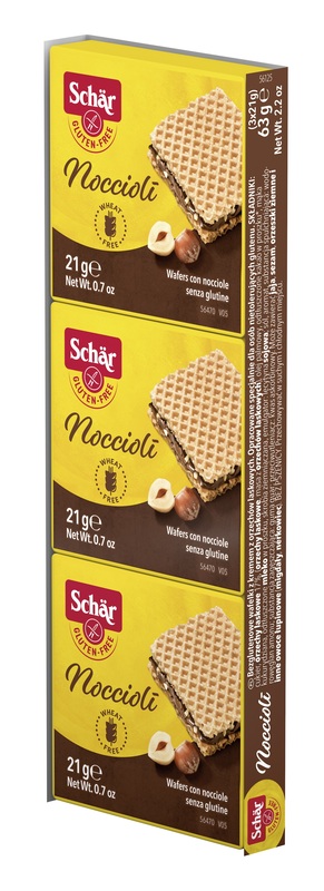 SCHAR NOCCIOLI' WAFERS CON NOCCIOLE 3 PEZZI DA 21 G - farmaidea24.com