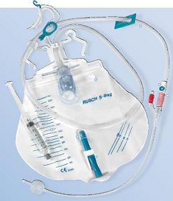 CATETERE IN SILICONE SCANALATO PROFILCATH PRECONNESSO CH20 LUNGHEZZA 40CM + SACCA DI DRENAGGIO DA 2000ML GRADUATA CON TUBO DI SCARICO ELASTICO E CHIUSURA A MORSETTO - farmaidea24.com