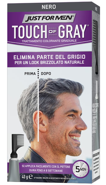 JUST FOR MEN TOUCH OF GRAY NERO 40 G - farmaidea24.com