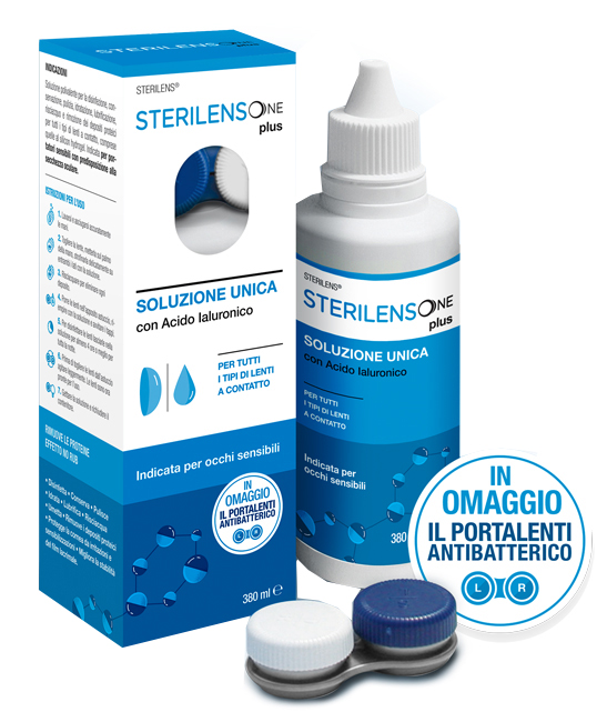 SOLUZIONE UNICA STERILENS ONE PLUS CON ACIDO IALURONICO 380 ML - farmaidea24.com
