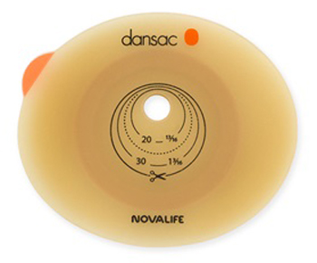 PLACCA PER COLO ILEO ED UROSTOMIA DANSAC NOVALIFE2 55MM RITAGLIABILE 10-47 - farmaidea24.com
