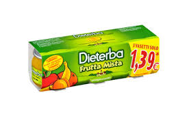 DIETERBA OMOGENEIZZATO FRUTTA MISTA 3 PEZZI 80 G - farmaidea24.com