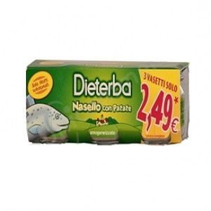 DIETERBA OMOGENEIZZATO NASELLO 3 PEZZI 80 G - farmaidea24.com