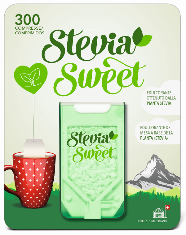 HERMESETAS STEVIA 300 COMPRESSE - farmaidea24.com