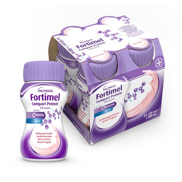 FORTIMEL COMPACT PROTEIN FRAGOLA 4 BOTTIGLIE 125 ML - farmaidea24.com