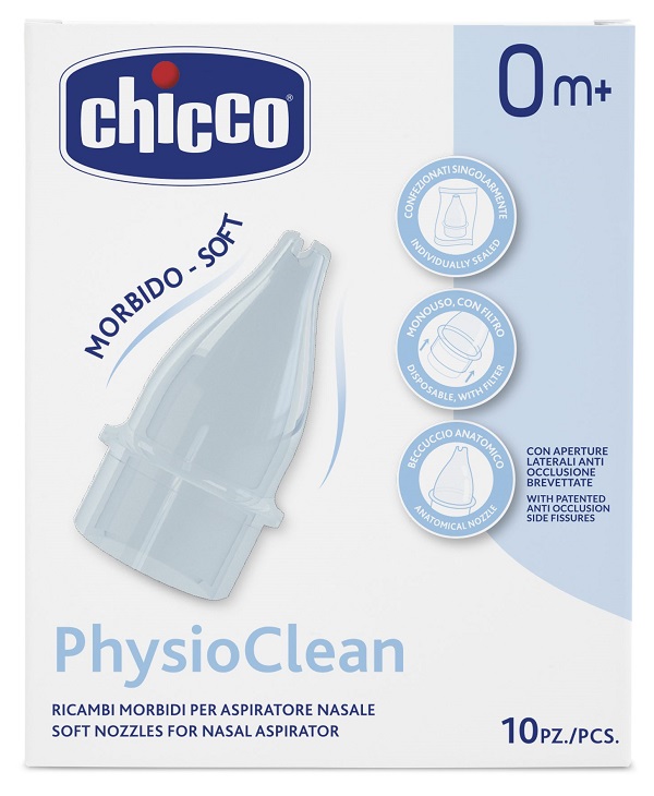 RICAMBI MORBIDI PER ASPIRATORE NASALE CHICCO PHYSIOCLEAN - farmaidea24.com
