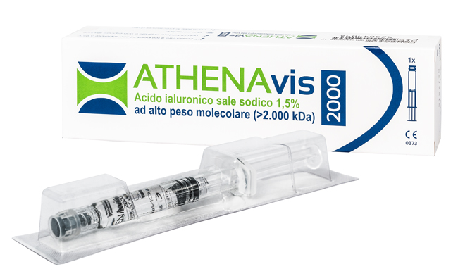 SIRINGA INTRA-ARTICOLARE ATHENAVIS 2000 ACIDO IALURONICO 1,5% 30 MG 2 ML 3 PEZZI - farmaidea24.com
