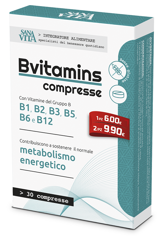 SANAVITA BVITAMINS 30 COMPRESSE - farmaidea24.com