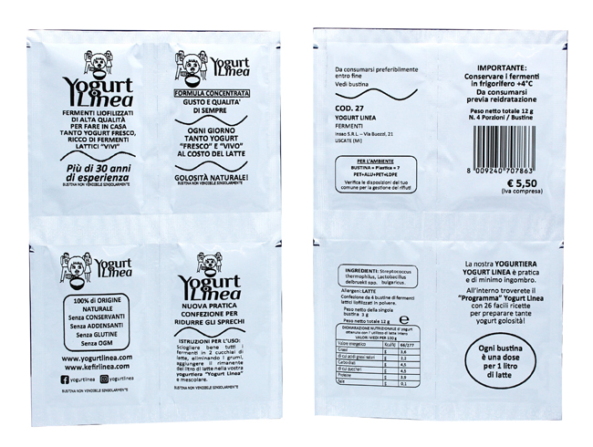YOGURT LINEA FERMENTI LIOFILIZZATI 4 BUSTINE DA 6,5 G - farmaidea24.com