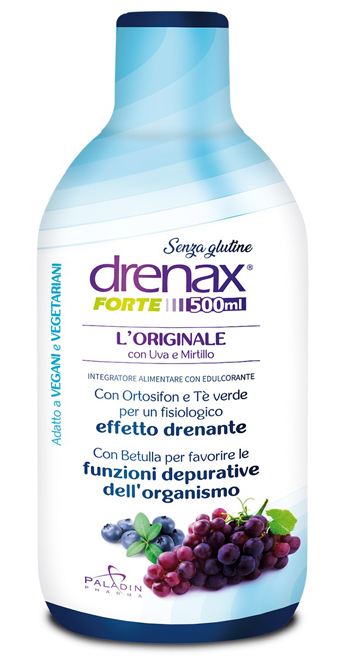 DRENAX FORTE L'ORIGINALE CON UVA E MIRTILLO 500 ML - farmaidea24.com
