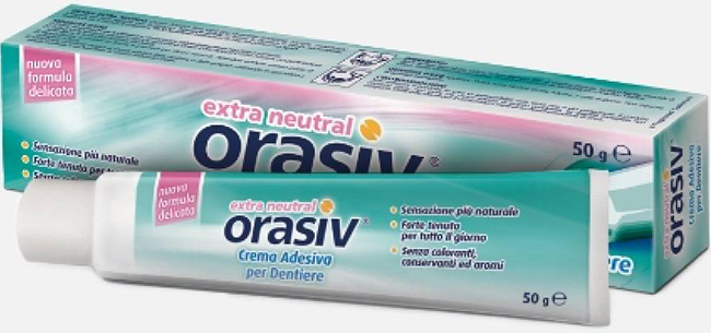 ORASIV EXTRA CREMA NEUTRAL ADESIVA PER PROTESI DENTARIA 50 G - farmaidea24.com