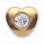 INVERNESS ORECCHINI CUORE CRYSTAL PLACCATI ORO R25C1 - farmaidea24.com
