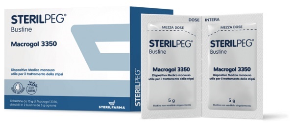 STERILPEG MACROGOL 3350 10 BUSTINE BIPARTITE 10 G - farmaidea24.com