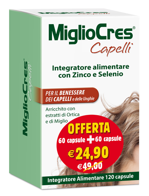 MIGLIOCRES 60+60 CAPSULE 60 G PROMOZIONE - farmaidea24.com