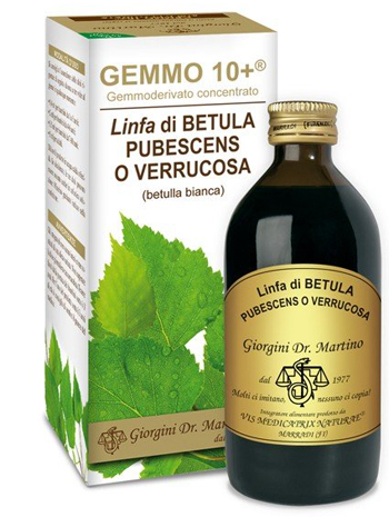 GEMMO 10+ BETULLA B LINFA 200 ML LIQUIDO ANALCOLICO - farmaidea24.com