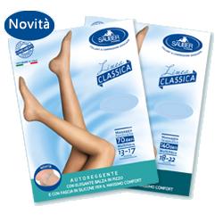 SAUBER CALZA AUTOREGGENTE 140 DENARI MAGLIA MICRORETE NERO 5 LINEA CLASSICA - farmaidea24.com