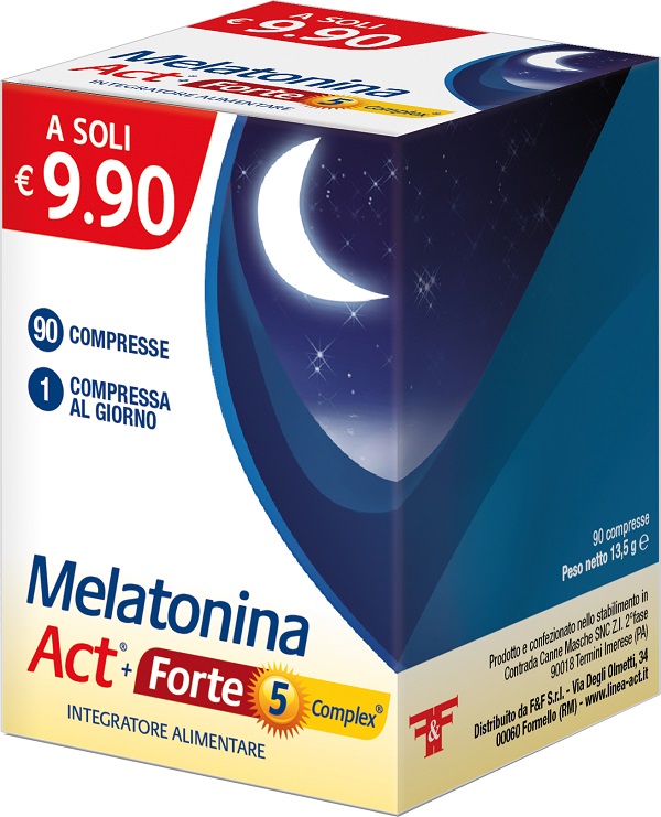 MELATONINA ACT+FORTE 5 COMPLEX 90 COMPRESSE - farmaidea24.com
