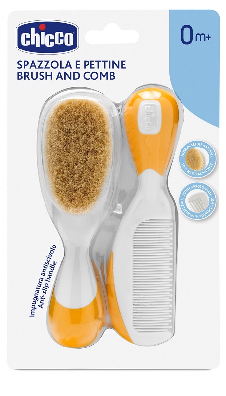 CHICCO SPAZZOLA + PETTINE ARANCIONE - farmaidea24.com