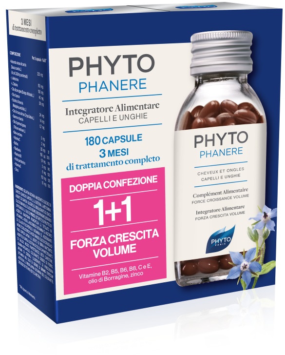 PHYTO PARIS PHYTOPHANERE INTEGRATORE ALIMENTARE CAPELLI/UNGHIE 90+90 CAPSULE - farmaidea24.com