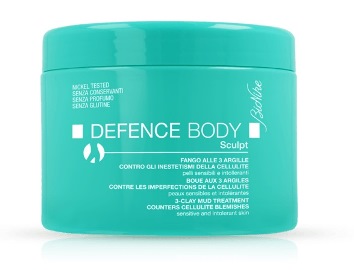 DEFENCE BODY ANTICELLULITE FANGO ALLE 3 ARGILLE VASO 500 G - farmaidea24.com