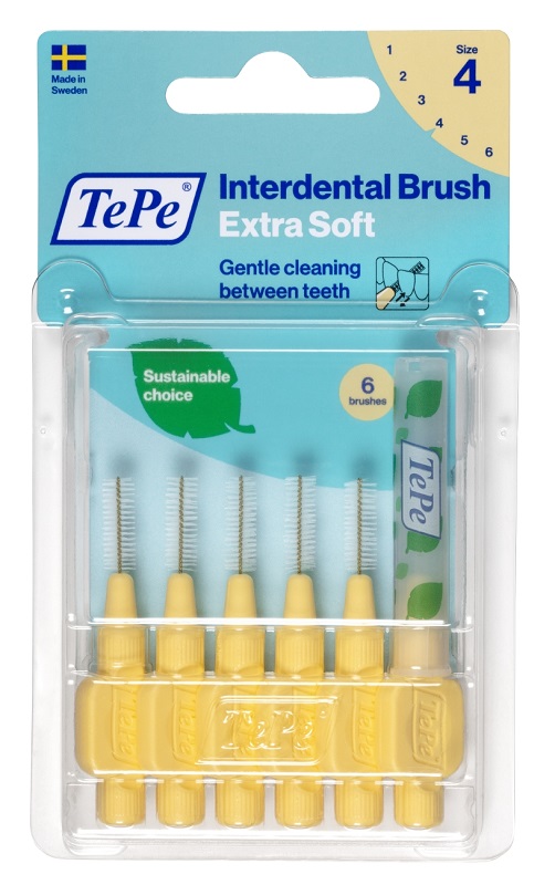 TEPE SCOVOLINO XSOFT GIALLO 0,7MM 6 PEZZI - farmaidea24.com