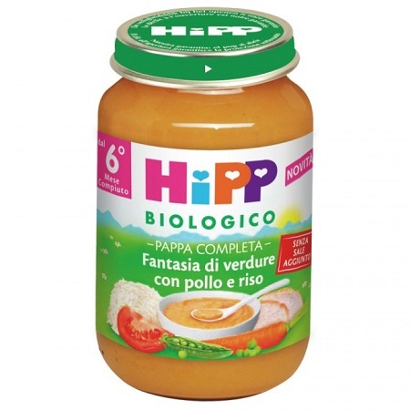 HIPP BIO PAPPA PRONTA FANTAS VERD POLLO RISO 190 G - farmaidea24.com